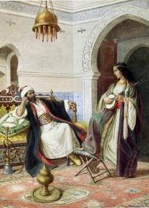 Arab or Arabic people and life. Orientalism oil paintings 127